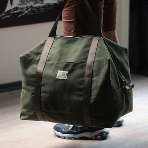 Waxed Canvas Travel / Tool / Sport Dopp Style Bag image 2