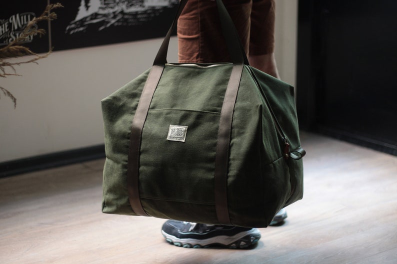 Waxed Canvas Travel / Tool / Sport Dopp Style Bag image 2