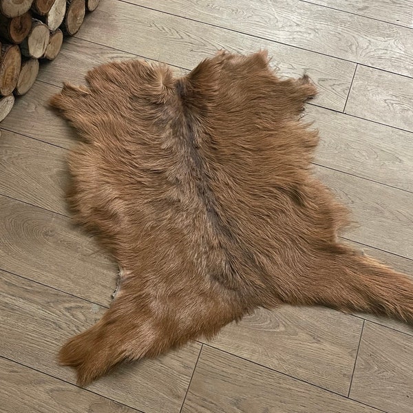 Natural Goat Skin Pelt Fur / Natural Hide, Skin