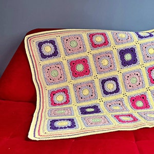 Couverture pour bébé en coton tricotée à la main | Couverture pour bébé au crochet | Couverture pour bébé faite main | cadeau baby shower | Couverture pour bébé tricotée main | Couverture au crochet