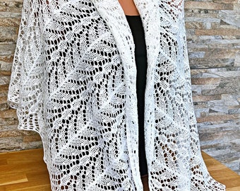 Hand knit shawl | Hand knit Lace Shawl | Triangle Cotton Shawl | Bridal Shawl | Hand knit shawl | Lace Shawl | Knit Lace shawl | Knitting