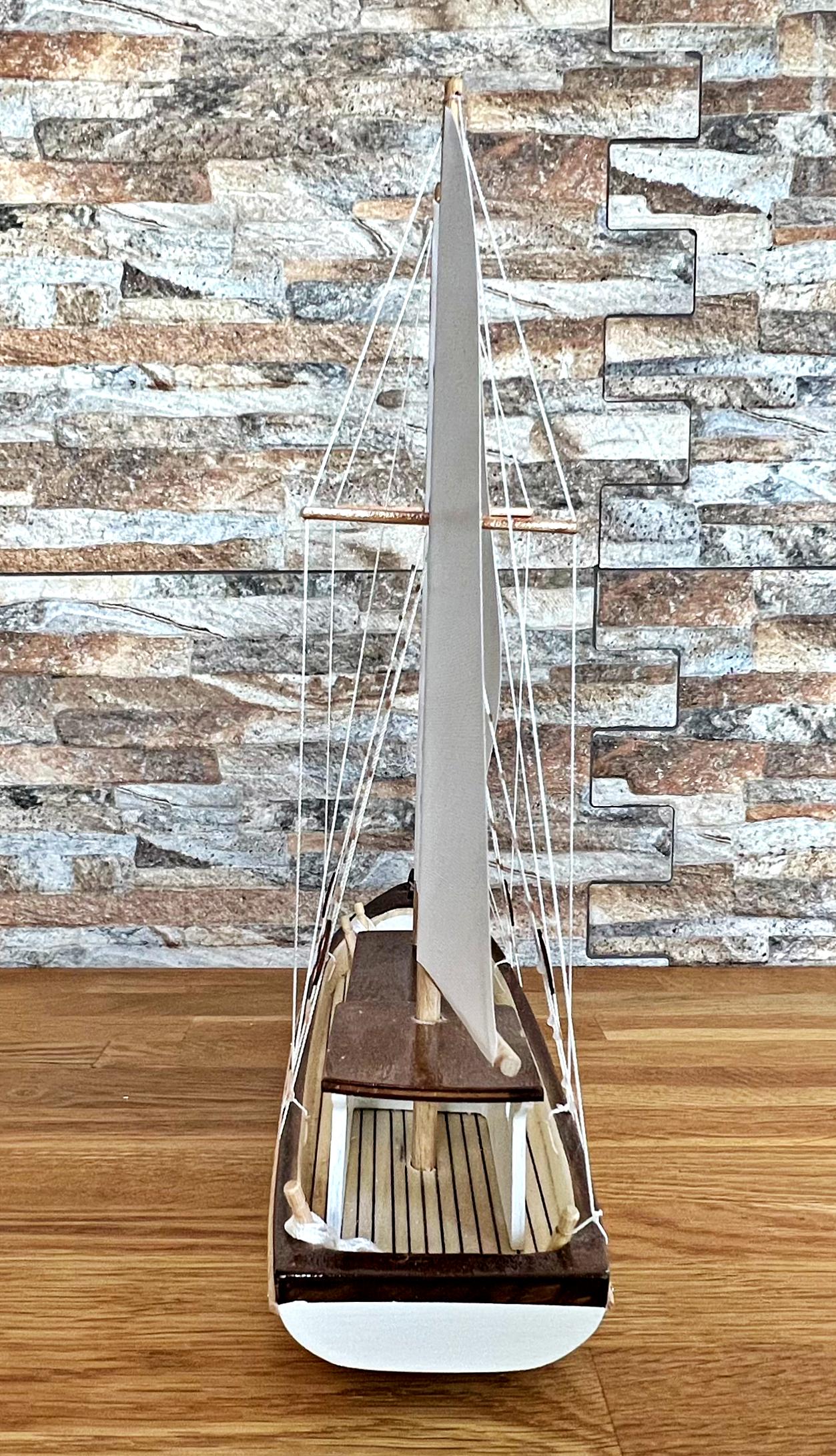 Sail Model Sailboat Models , Handmade Wooden Sail Boat Model 12 Inches , Sailing ...