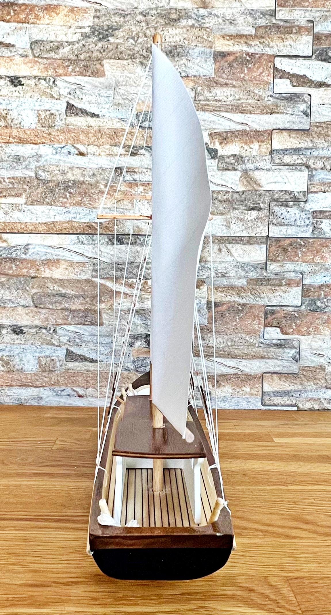 Sail Model Sailboat Models , Handmade Wooden Sail Boat Model 12 Inches , Wood ...