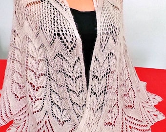 Hand knit shawl | Knit Lace Shawl | Triangle Wool Lace Shawl | Bridal Shawl | Handknit shawl | Lace Shawl | Handknit shawl | Knitting