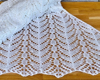 Hand knit shawl | Hand knit Lace Shawl | Triangle Cotton Shawl | Bridal Shawl | Handknit shawl | Lace Shawl | Knit Lace shawl | Knitting
