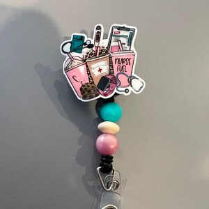 Nurse Coffee Fuel Badge Reel