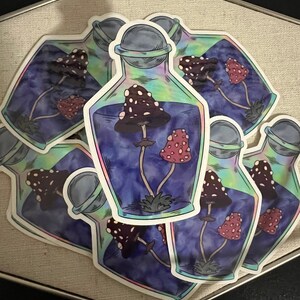 Mushroom Jar Sticker