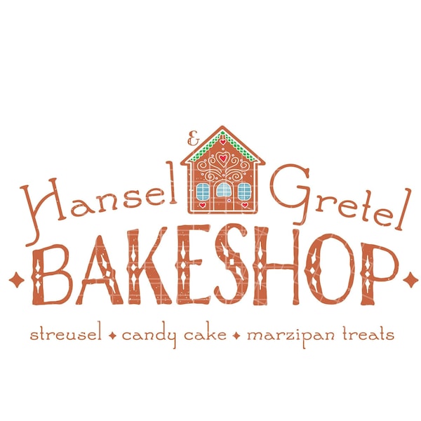 Hansel & Gretel Bakeshop SVG, PNG | Christmas Cookies Bar Sign | DIY Holiday Decor | Instant Download | Cricut Cut File | Printable | Ginger