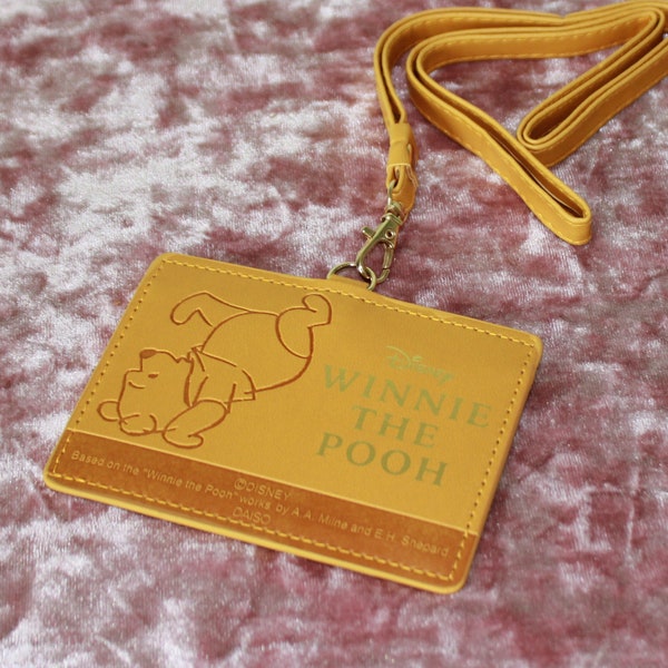Disney Winnie The Pooh ID Case with 18 Inch Lanyard - Badge Holder