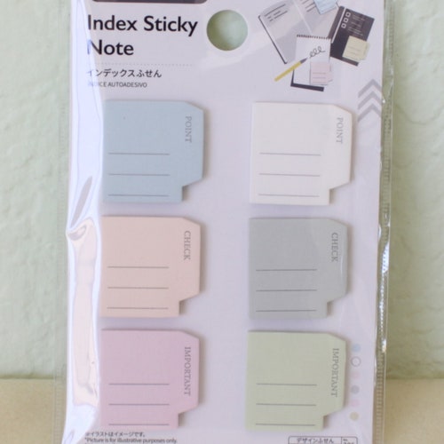 Mini Index Sticky Note for Textbook Note Craft Design Memo Etsy