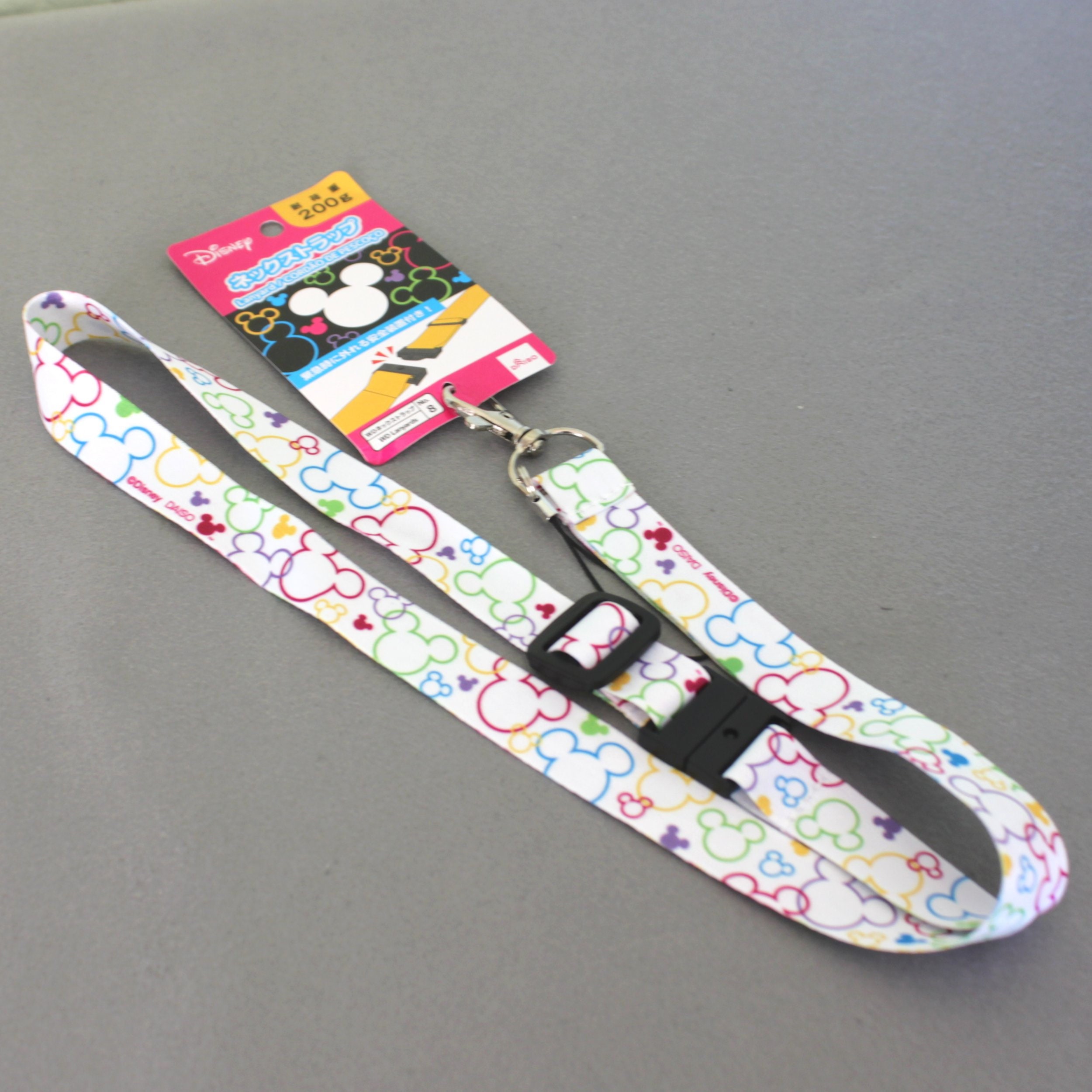 Disney Mickey Mouse Lanyard Badge and Key Chain Holder Etsy