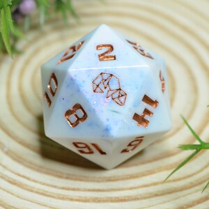 Frozen splatter  - Single D20 dice