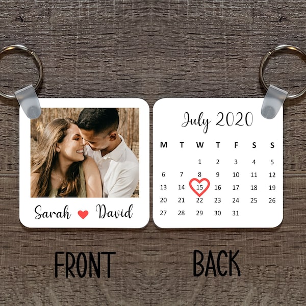 Calendar Keychain Etsy