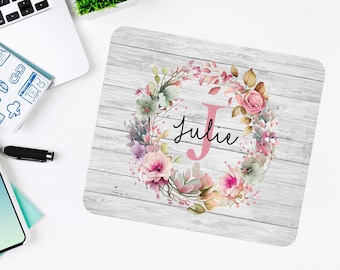 Name Mousepad, Pretty Mouse Pad, Personalized Gifts, Custom Desk Accessories For Women, Mothers Day Gift For Mom From Daughter, Mom Gift