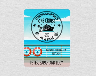 Personalized Cruise Door Magnets, Family Cruise Magnet, Magnetic Sign For Cruise Door, Custom Cruise Door Decorations, Cruise Gifts For Her