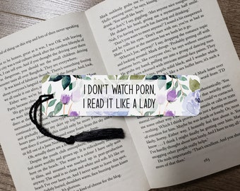 I Dont Watch Prn, Metal Bookmark, Smut Bookmark, Romance Reader Gift, Spicy Romance, Book Lover Gifts For Women, Birthday Gift For Her