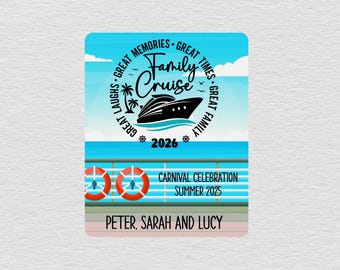 Family Cruise Magnet, Personalized Cruise Door Magnets, Magnetic Sign For Cruise Door, Custom Cruise Door Decorations, Cruise Gifts For Her