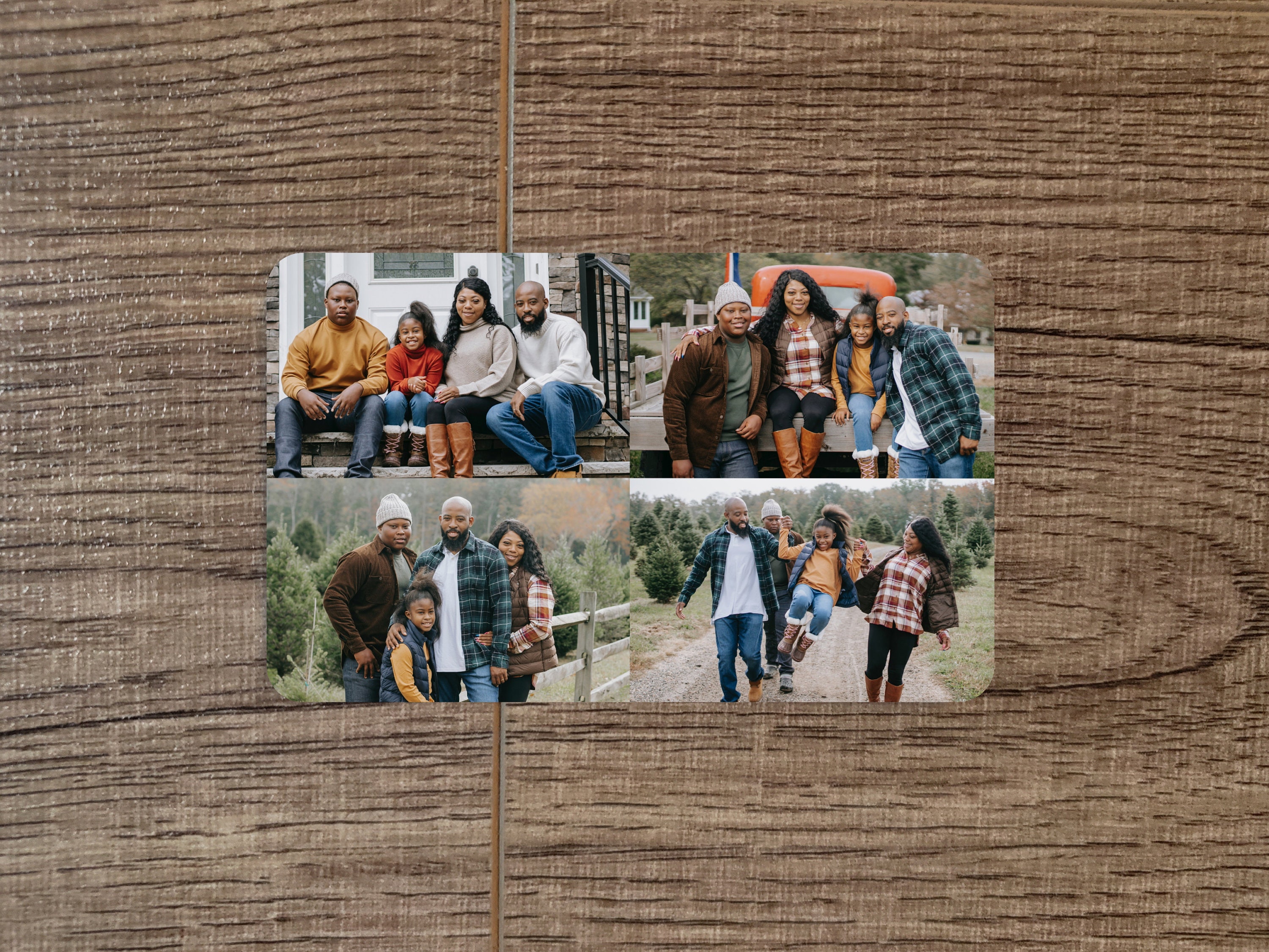 Inset Collage Photo Collage Wallet Card, Personalized Wallet Insert Photo, Custom ...