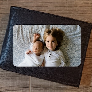 Carte portefeuille personnalisée, Insert photo dans le portefeuille, Cadeau personnalisé, Cadeaux sentimentaux pour lui, Cadeau souvenir, Cadeau d'anniversaire, Pour mari, Pour homme