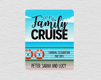 Family Cruise Magnet, Personalized Cruise Door Magnets, Magnetic Sign For Cruise Door, Custom Cruise Door Decorations, Cruise Gifts For Her