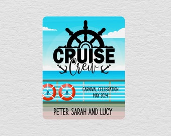 Cruise Crew, Custom Cruise Sign, Personalized Cruise Door Magnets, Magnetic Sign, Door Decorations, Cruise Gifts For Women, For Her
