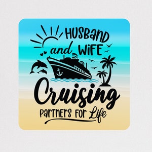 Husband And Wife Cruise Magnet, Anniversary Cruise Magnet, Door Decor For Cruise, Magnetic Cruise Sign, Cruise Gifts For Women, For Couple