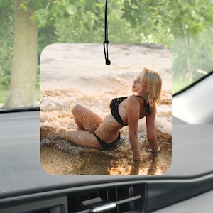 Photo Car Air Freshener, Rearview Mirror, Car Accessories For Men, Custom Personalized Gift, New Driver, Christmas Gifts For Boyfriend