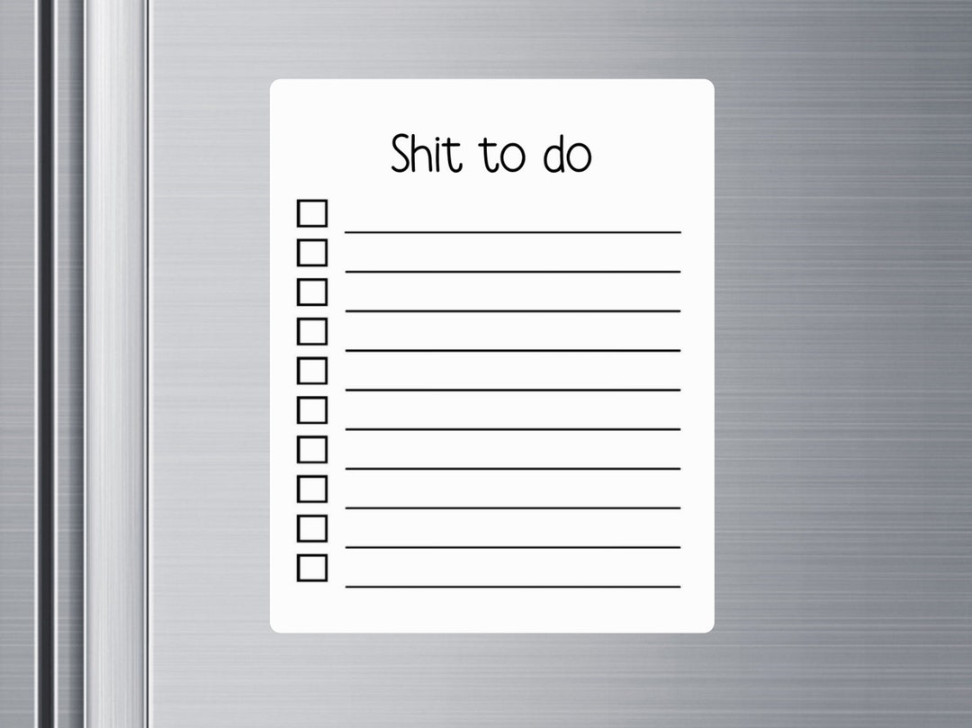 Dry Erase to Do List, Reusable Planner, to Do List Daily Checklist, Funny Gift for