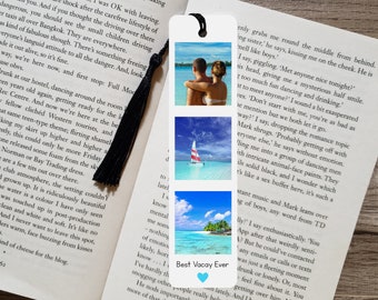 Metal Photo Bookmark, Personalized Bookmark, Picture Gifts, Custom Gifts, Readers Gifts, Book Lover Gifts, Fathers Day Gift For Dad, For Him
