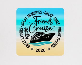 Friends Cruise Magnet, Cruise Door Decorations, Cruise Door Magnets, Cruising Door Decor, Magnetic Cruise Sign, Cruise Gifts For Women