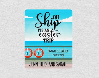 Easter Cruise Door Magnet, Personalized Cruise Door Magnets, Custom Cruise Sign, Door Decorations For Cruise, Cruise Gifts For Women