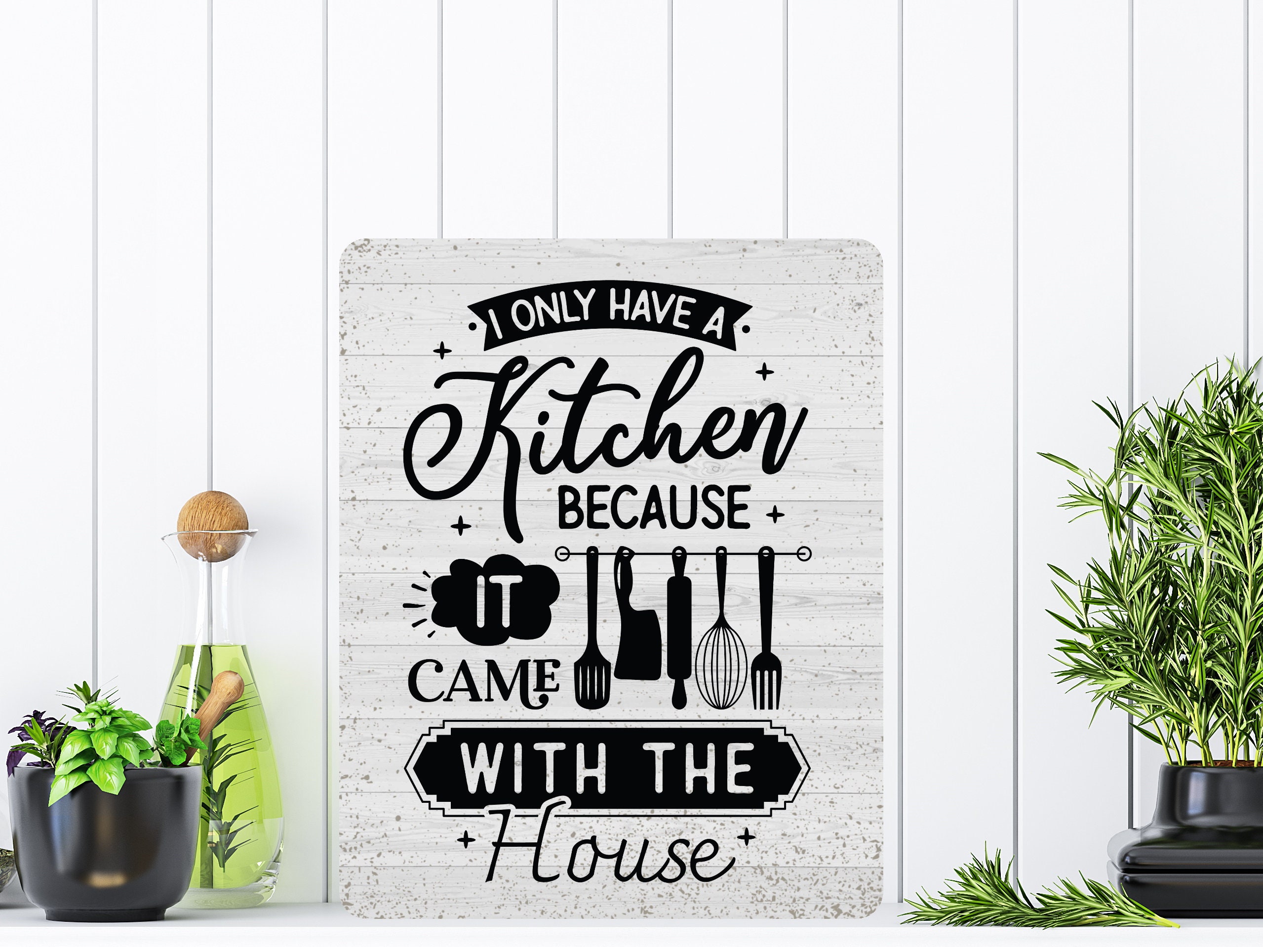 Funny Kitchen Sign, Metal Wall Decor, Farmhouse Wall Art, Rustic Home ...