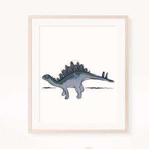 Dinosaur poster | Stegosaurus print | Dinosaur nursery wall art | Dino kids bedroom | Nursery room decor | Printable digital download