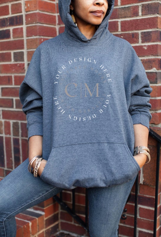 Denim Hoodie - Etsy