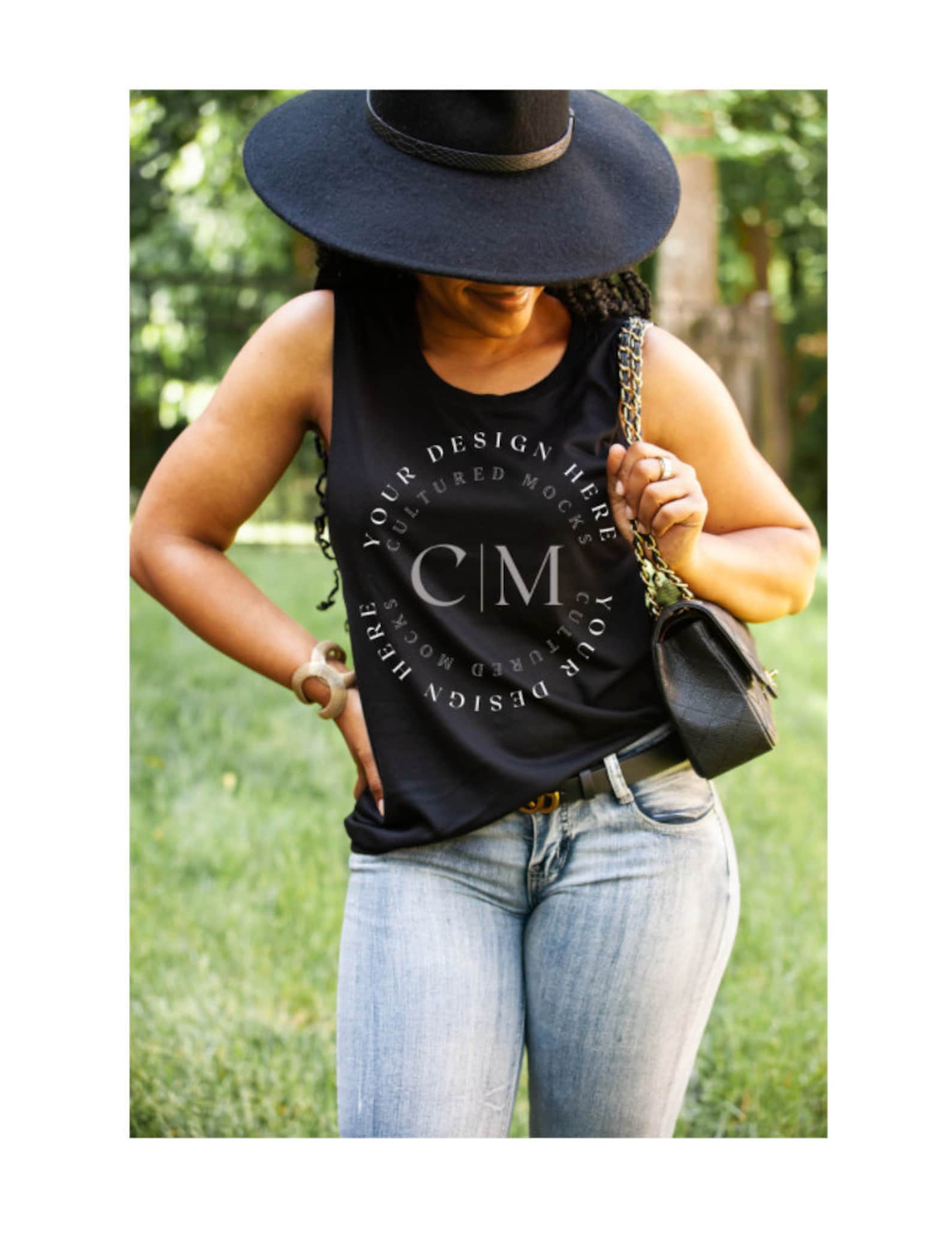 Download Black Tank Top Mockup Bella Canvas 8803 Muscle Tank Top Mockup | Etsy