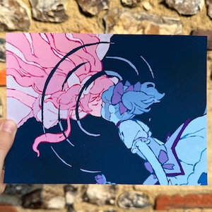 Madokas Egg Matte Art Print