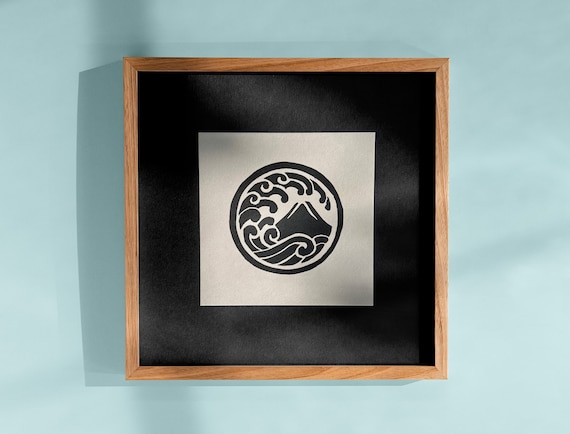 Mount Fuji — Japanese linocut print limited edition gift home decor