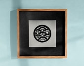 Seigaiha — Japanese linocut print limited edition gift home decor