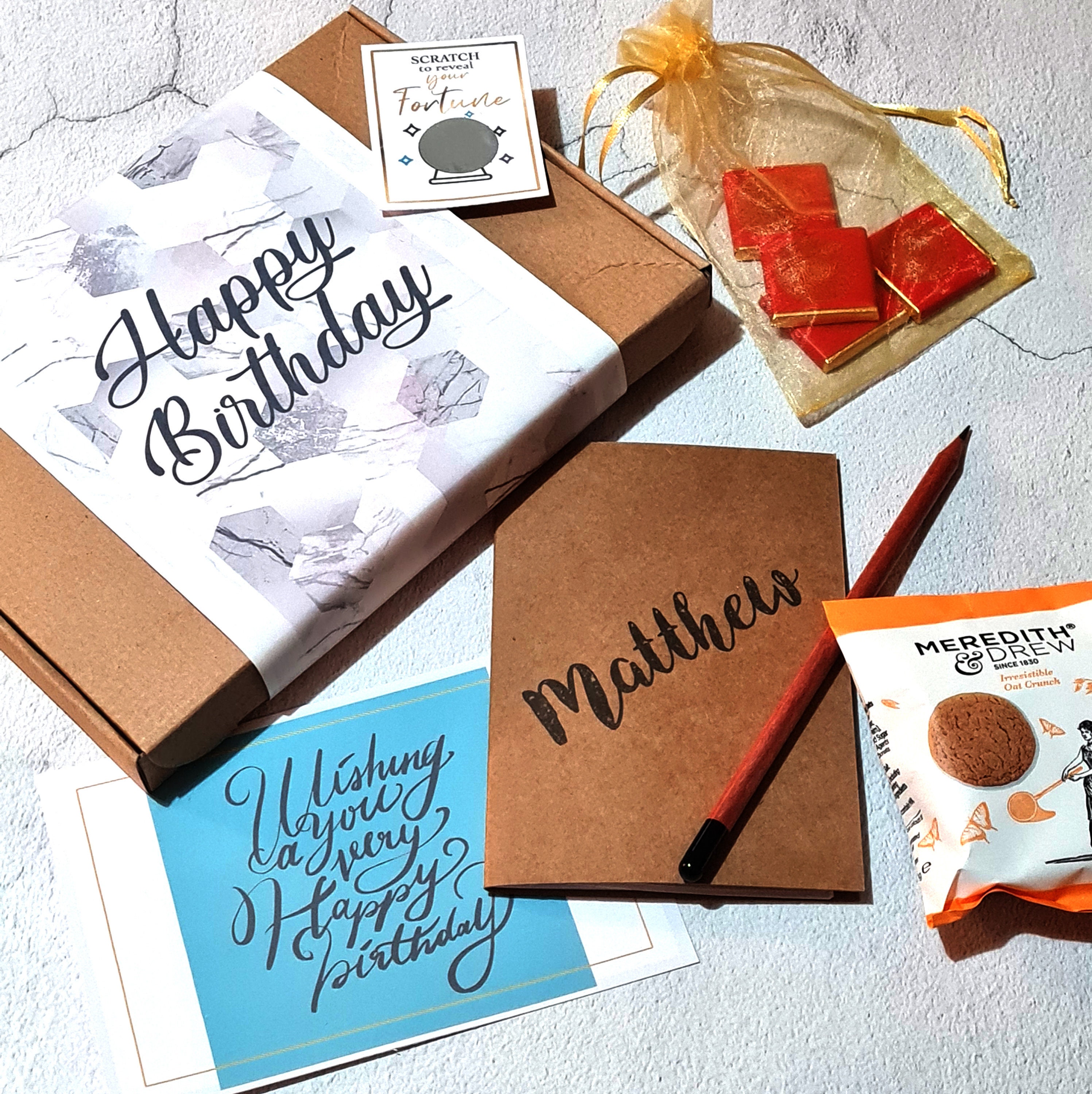 Personalised Birthday For Him Gift Box Gift Boxed Gifts Etsy