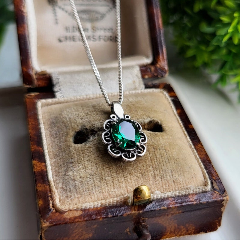 Emerald Pendant - Etsy