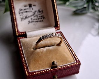 Sensationeller 1980s Gold Diamant Eternity Ring. ERKLÄRUNG RNG. Vintage Eternety Ring! (Ref00k)
