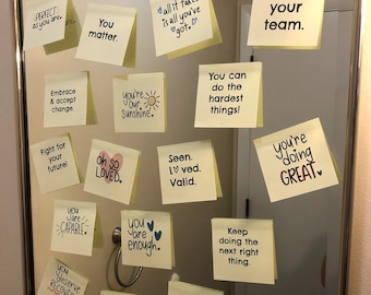 DIGITAL DOWNLOAD: Printable Sticky Note Mirror Covers