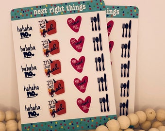 Calorie Cover Stickers Teal Pack