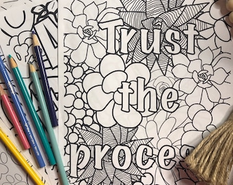 Recovery Coloring Pages Etsy