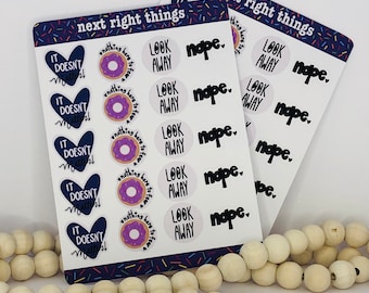 Calorie Cover Stickers Purple Pack