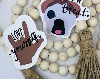 Die-Cut 2 Pack: Love Yourself & Eat a Treat!