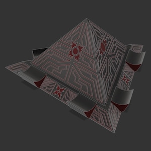 Dreifach Lichtschwert Sith Tempel Tischständer Display (3D Druck Datei)
