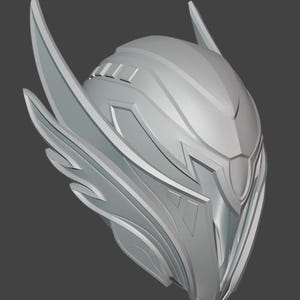 ホークのフューリー フード ヘルメット Stl (3D プリント ファイル)