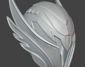 ホークのフューリー フード ヘルメット Stl (3D プリント ファイル)