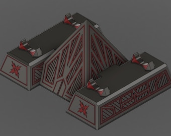 Dual Lichtschwert Sith Tempel Tischständer Display (3D Druck Datei)